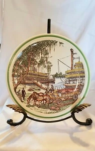 Vernon Kilns Kalifornien Keramik Teile des alten Südens unten am Deich Hackplatte - Bild 1 von 2