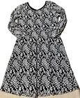 Vintage Boutique Kleid Spitze Oberschicht 3/4 durchsichtige Ärmel Damen Medium Petite Made in USA