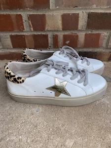 Shu Shop Womens Reba Pre Fashion Platform Sneakers White Gold Size 10 - Picture 1 of 8