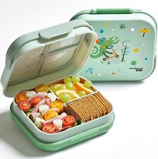 Premium Bento Lunch Box for Kids 9 Designs, 3-4 Leak Proof Compartments, Divided