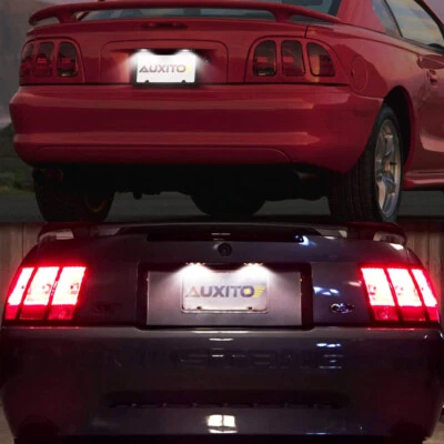 2* White LED License Plate Light 6000K For 1994-2004 Ford Mustang Car Auto Parts - Image 1 of 4