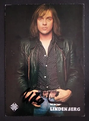 Udo Lindenberg AK Telefunken 1974 original handsigniert ungeklebt Topp-Rarität! - Bild 1 von 4