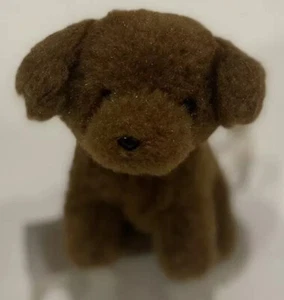 Justice Pet Shop "Brownie" Puppy Dog Mini Plush Stuffed Animal Toy 3” - Picture 1 of 5