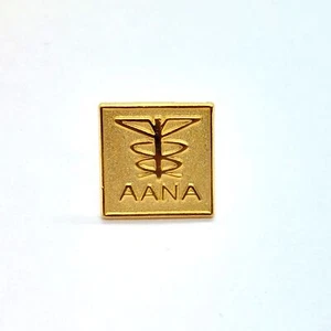American Association of Nurse Anesthesiology AANA Pin Revers goldfarben - Bild 1 von 3