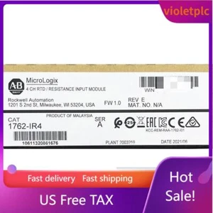 2022 New Sealed AB 1762-IR4 MicroLogix 1200 RTD Resistance Input Module - Picture 1 of 3