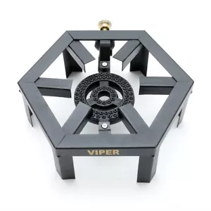 Viper Large Gas Boiling Ring Cast Iron Burner Camping Stove Outdoor Cooker LPG - Picture 1 of 3