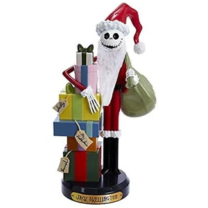Kurt Adler 10-Inch Jack Skellington Nutcracker w/ Gifts & Christmas Sack - Picture 1 of 8