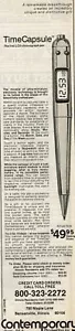1978 Vintage Print Ad TimeCapsule the first LCD chronograph pen Contemporary - Picture 1 of 2