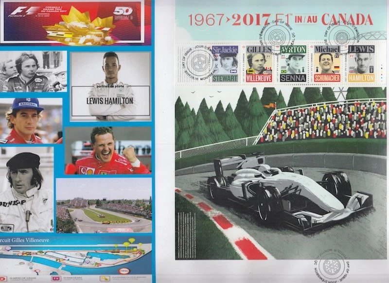 CANADA # 2992a-e - FORMULA 1 SOUVENIR SHEET on SUPERB FIRST DAY COVER  - Image 1 of 1