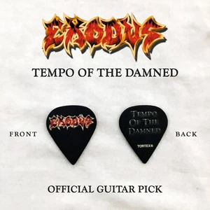 Exodus ""Tempo of the Damned"" Gitarrenplektrum offizielles Dunlop Tortex Gitarrenbuch Neu! - Bild 1 von 2