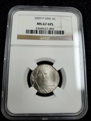 2009 P SMS 5c Jefferson Nickel- NGC MS 67 6FS  - Image 1 of 4