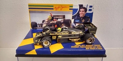 SENNA RACING COLLECTION 1/43 Minichamps LOTUS 97T WINNER PORTUGUESE GP FIRST WIN - Image 1 of 4