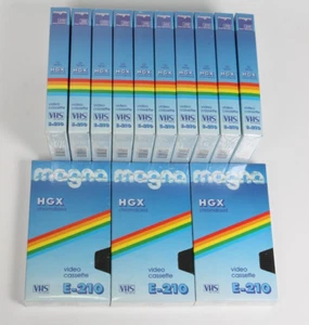 13x MAGNA HQX chromdioxid E-180 VHS Videocassette OVP - Picture 1 of 1