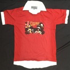 Queen Rare Dragonfly Collared 2 Layer Band Photo Shirt Freddie Mercury sz LG NWT