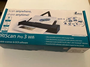 IRIScan Pro 3 WiFi Portable Mobile Scanner OCR Software Compact - New - Picture 1 of 7