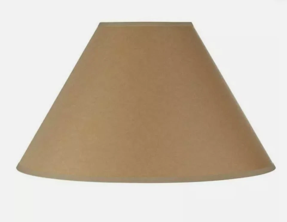 Cal Lighting SH-8109-15-KF 15 in. Vertical Basic Coolie Linen Hardback Shade-. - Image 1 of 1