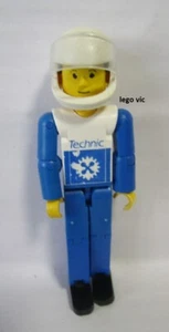 Lego tech005a Figurine Technic Blue White 2715 Helmet 2716 du 8712- B13 - Imagen 1 de 1