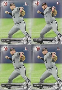 (4) 2017 Bowman PAPER Draft #BD-177 Jake Burger ROOKIE RC - Chicago White Sox - Picture 1 of 1