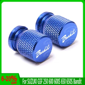 For SUZUKI GSF 250 600 600S 650 650S Bandit Wheel Tire Valve Air Port Cover Caps - Imagen 1 de 12