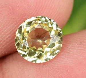 1.85 Ct Natural Ceylon Yellow Sapphire Round CERTIFIED Loose Gemstone - Picture 1 of 6