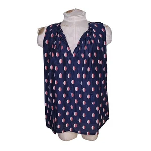 Madewell gepunktete ärmellose Bluse Größe S zweifarbig - Bild 1 von 4