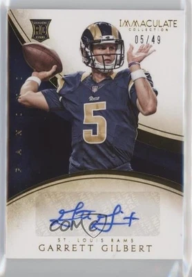 2014 Panini Immaculate Rookie Auto /49 Garrett Gilbert #165 Rookie Auto RC - Image 1 of 2