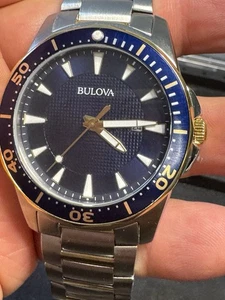 Bulova 98B329 43mm Silver/Gold-Tone Stainless Steel Case and Strap Men's... - Picture 1 of 9