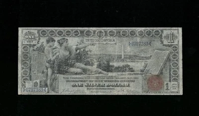 SC 1896 $1 Fr.224 “Educational” Silver Certificate (383) - Image 1 of 2