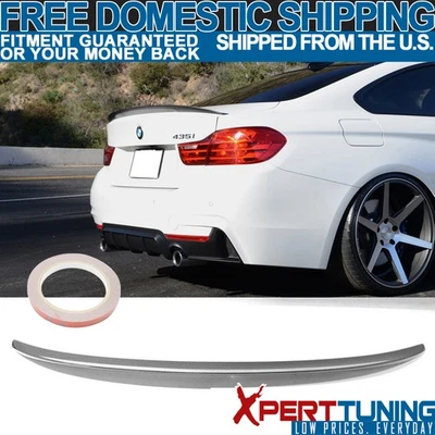 14-20 BMW F32 4-Series Performance Style Rear Trunk Spoiler Carbon Fiber - CF Foto 1 de 4