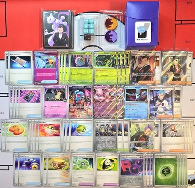 Team Rockets Mewtwo Ex & Spidops - Pokémon TCG - OutTheBoxTCG Custom Meta Decks - Image 1 of 4