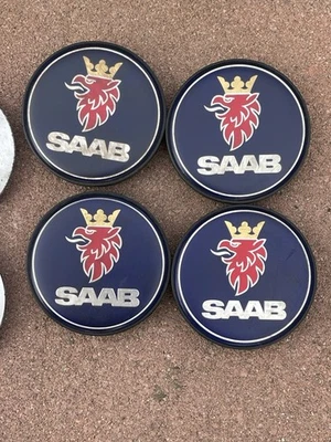 SAAB 9-2X 9-3 9-5 9-7X TAPA CENTRAL DE LLANTAS DE ALEACIÓN OEM setO'4 usado 12802437 Foto 1 de 4