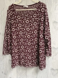 Per Una Cotton Blend Redwood Jumper Size 22 - Picture 1 of 6