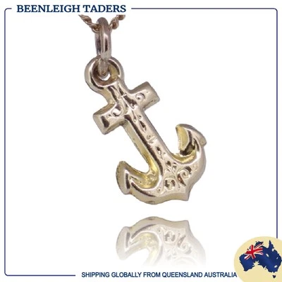 Yellow Gold ANCHOR CHARM Guaranteed Genuine 9ct 9k Gold - Image 1 of 4