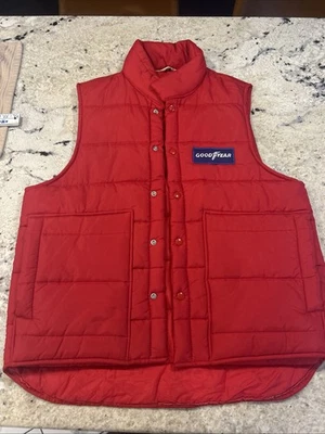 Chaleco Chaqueta Abrigo Goodyear Tire Puffer Puff De Colección por Mr. Bill * Mediano Foto 1 de 4