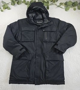 Marmot Men's Black Membrain Puffer Down Coat Size XL Full Zip Hooded - Picture 1 of 17