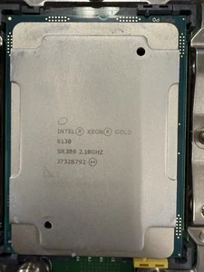Intel Xeon Gold 6130 SR3B9 16‑Core 2.10GHz J732B792 with Heat Sink - Picture 1 of 2