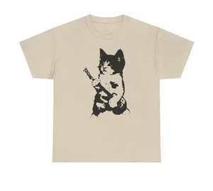 Rockstar Kitten Y2K Shirt 90s Aesthetic Vintage Kitten Y2K Rockstar - Picture 1 of 4
