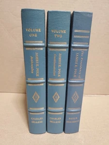 3 EASTON PRESS BOOKS, LIBRARY OF THE PRESIDENTS, JAMES K. POLK 1987 - Picture 1 of 15