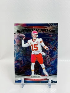 2024 Panini Football Prizm Patrick Mahomes II Fireworks #1 Kansas City Chiefs - Bild 1 von 2