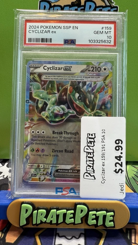 Cyclizar ex #159/191 Sv08: Surging Sparks Holo PSA 10 GEM MINT • FAST SHIP! - Image 1 of 1