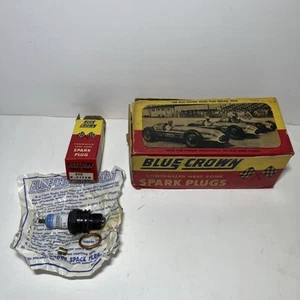 VINTAGE BLUE CROWN 84x x-CITER SPARK PLUGS SET of 10 in box - Picture 1 of 5