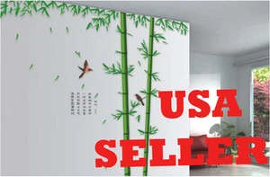 100*96 Inch Huge Large Green Bamboo Tree  room Wall Stickers/Decals -USA Selller - Picture 1 of 3