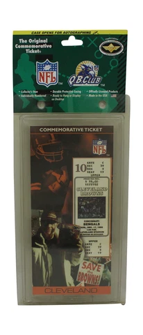 Cleveland Browns QB Club Commemorative Ticket 1995 vs Bengals 32236 Cover