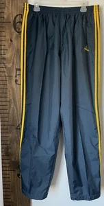 Adidas XL Break Tear Away Track Warm Up Lined Pants Blue 3 Stripe Full Snap VTG - Picture 1 of 20