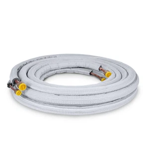 Kältemittelleitung Kälteleitung Kupfer isoliert 3/8"+ 5/8" - 1-15 Meter - Bild 1 von 16