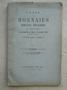 VENTE DE MONNAIES romaines, françaises et étrangères, 1884. - Picture 1 of 9