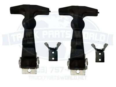 (2) Buyer Products Rubber Hood Latch Bungee Latch Battery Latch W/ Bracket&Pin  - Image 1 of 3