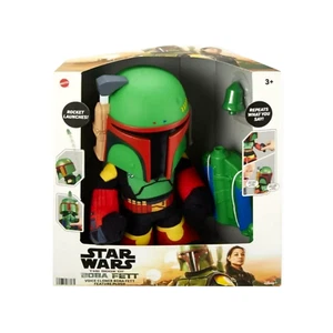 Star Wars 12" Plush Boba Fett Voice Cloner Feature with Rocket Launcher Green - Picture 1 of 9