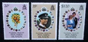 PITCAIRN ISLANDS 1981 Royal Wedding. Set of 3. Mint Never Hinged. SG219/221. - Picture 1 of 1