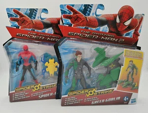 2 Stück Amazing Spider-Man 2 GREEN GOBLIN Spider Man 3,75'' Figur 2014 MOSC HASBRO - Bild 1 von 11
